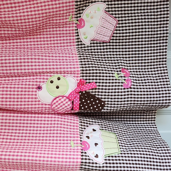 Rare, Too!, Girl's, Sz 4T, Pink & White +Br &White Gingham w 4 Appliques - Picture 3 of 10